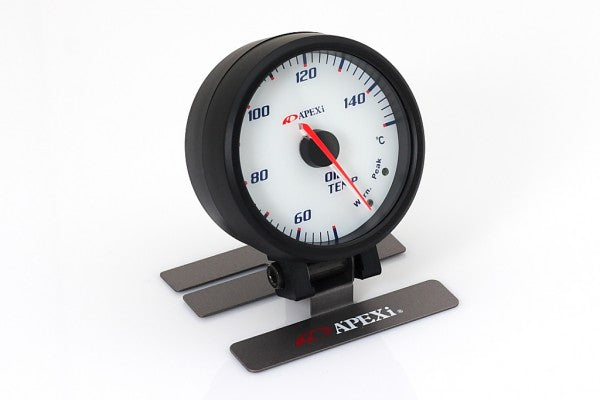 APEXi EL II System Gauge. Oil Temp. White Display / Black Ring