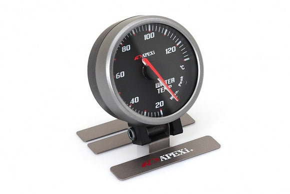 APEXi EL II System Gauge. Water Temp. Black Display / Silver Ring