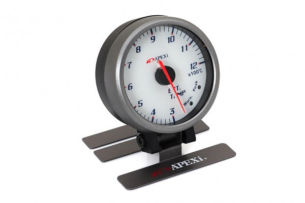 APEXi EL II System Gauge. Exhaust Gas Temp. White Display / Silver Ring