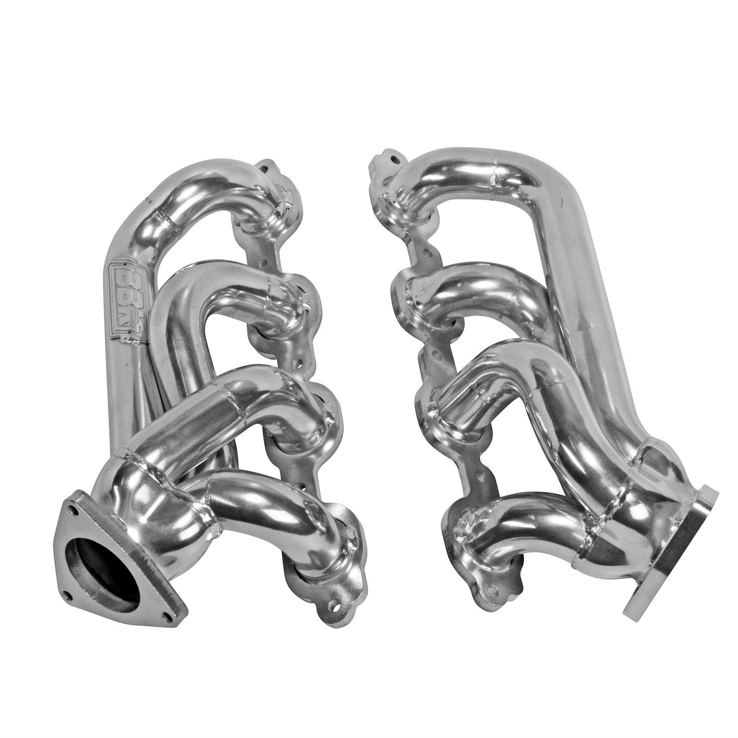 BBK 14-18 GM Truck 5.3/6.2 1 3/4in Shorty Tuned Length Headers - Polished Silver Ceramic - 0