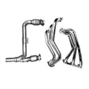 BBK 07-11 Jeep 3.8 V6 Long Tube Exhaust Headers And Y Pipe And Converters - 1-5/8 Silver Ceramic-1