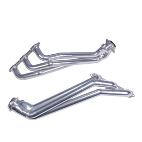 BBK 05-10 Dodge Challenger V6 Long Tube Exhaust Headers And Y Pipe And Converters - 1-5/8 Chrome