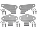 Kentrol 07-18 Jeep Wrangler JK Body Door Hinge Set 4 Pieces 2 Door Bare Grey-1