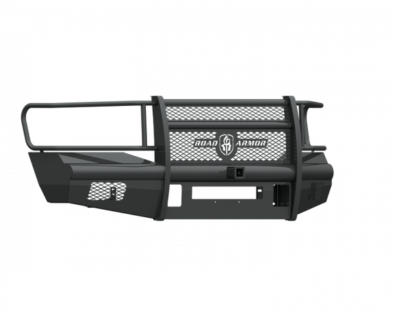 Road Armor 06-09 Dodge 2500 Vaquero Front Bumper Full Guard 2in Receiver - Tex Blk