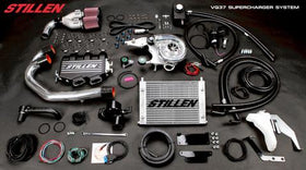 STILLEN SUPERCHARGER 07-09 350Z (NOT NISMO). POLISHED (NO CABLE)