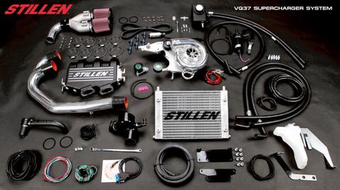 STILLEN SUPERCHARGER 07-09 350Z (NOT NISMO). POLISHED (NO CABLE)