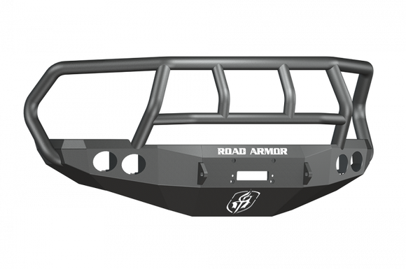 Road Armor 10-18 Ram 2500 Stealth Front Winch Bumper w/Titan II Guard - Tex Blk