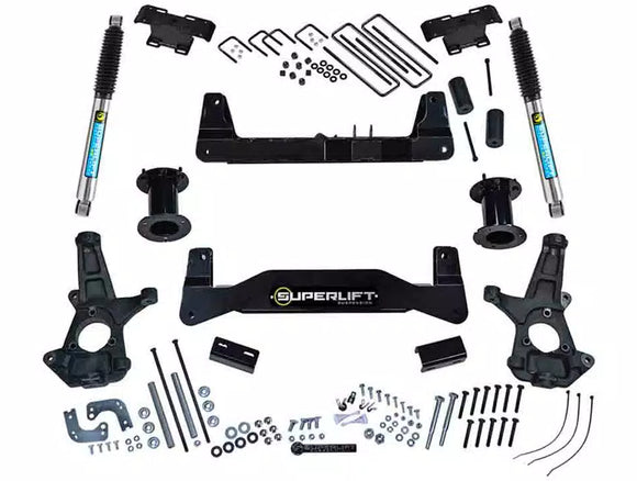 Superlift 07-16 Chevy Silv 1500 2WD 6.5in Lift Kit w/ Cast Steel Control Arms & Bilstein Shocks