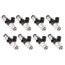 Injector Dynamics - 1050cc Injectors 60mm Length 14mm Grey Adaptor Top - Blue Bottom Adap (Set of 8)-1