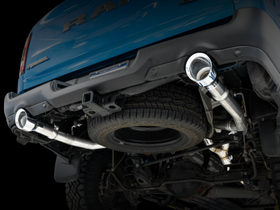 AWE 0FG Dual Rear Exit Catback Exhaust for 5th Gen RAM 1500 5.7L (with bumper cutouts) - Chrome Silver Tips - 0