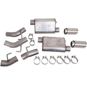 BBK Vari-Tune Axle Back Exhaust Kit 2 Adjustable Performance Mufflers 2-3/4 Pipe 4 in. Tips - 0
