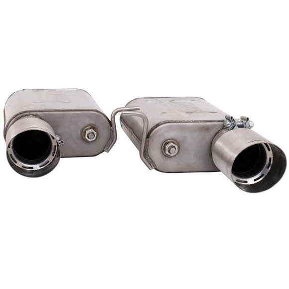 BBK Vari-Tune Axle Back Exhaust Kit 2 Adjustable Performance Mufflers 2-3/4 Pipe 4 in. Tips