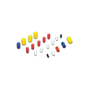 Moroso Vacuum Line Cap Kit - Multi-Colored Caps-1