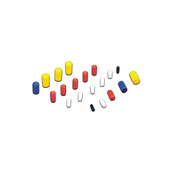 Moroso Vacuum Line Cap Kit - Multi-Colored Caps