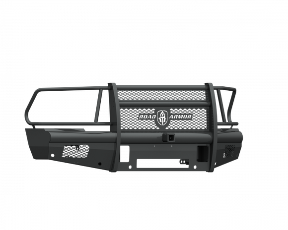 Road Armor 10-18 Dodge 2500 Vaquero Front Bumper Full Guard 2in Receiver - Tex Blk