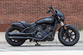 S&S Cycle 15-23 Indian Scout 4in Grand National Slip-on Muffler - Black