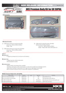 HKS Premium Body Kit GR SUPRA-2