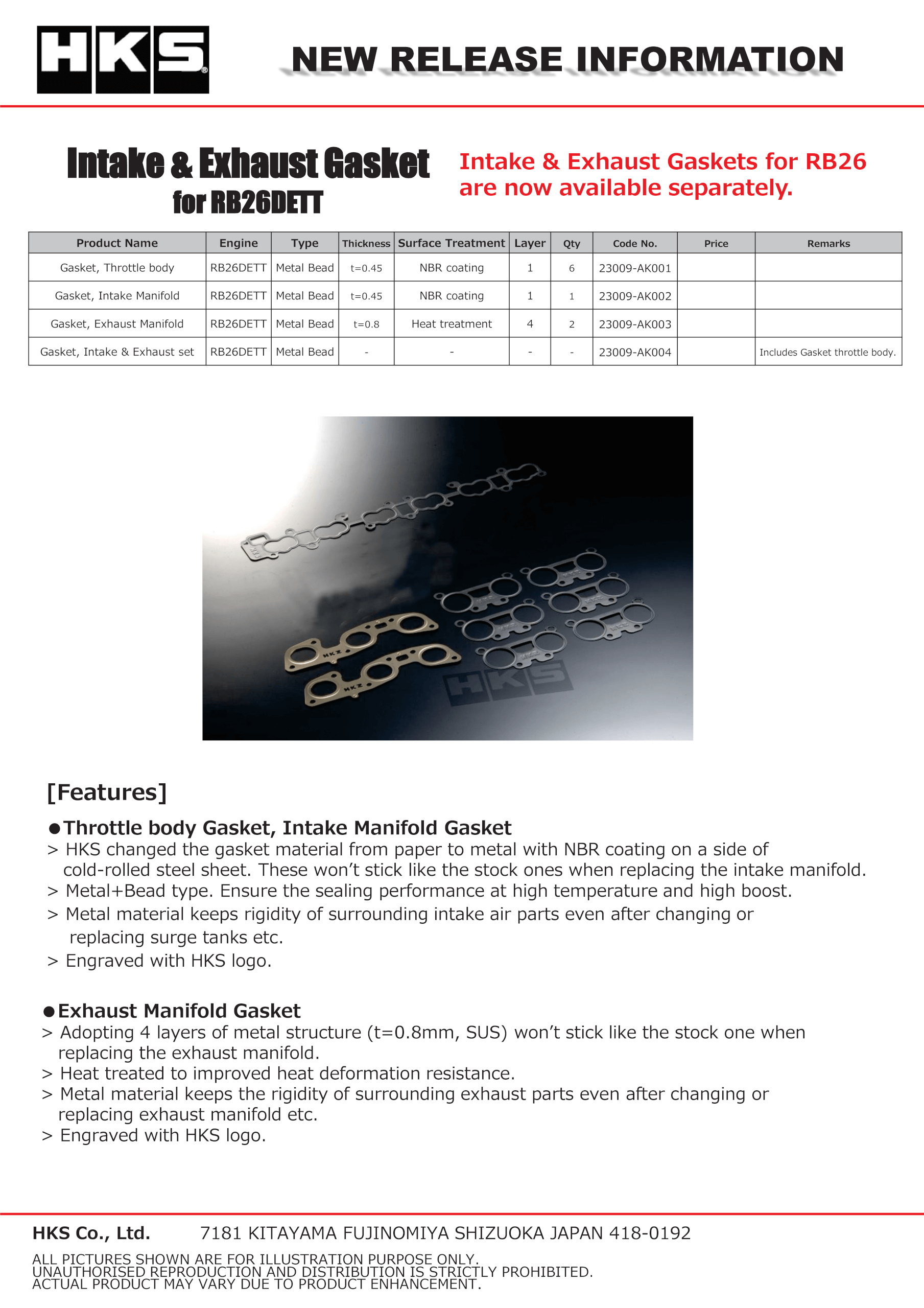 GASKET THROTTLE BODY