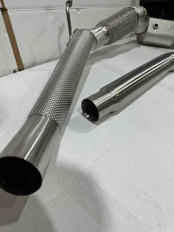 2022+ MK8 Golf R / 8Y S3 2.0T Catless downpipe V2 CAST