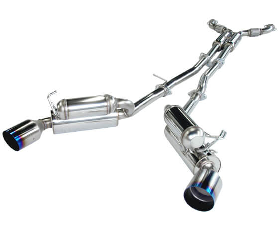 HKS Dual Hi-Power Titanium Tip Catback Exhaust | 03-07 Infiniti G35
