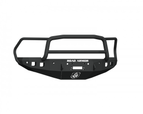 Road Armor 16-18 Ram 2500 Stealth Front Winch Bumper w/Lonestar Guard/6 Sensor Holes - Tex Blk