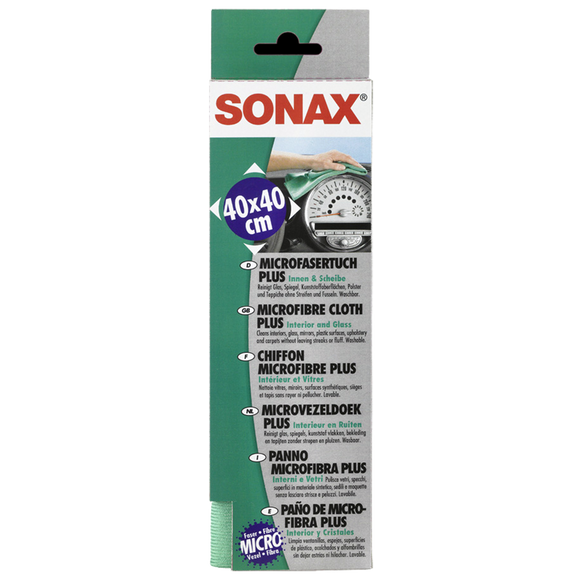 SONAX Green Microfibre + Glass Cloth