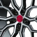 VOSSEN Hybrid Forged - Small (63mm) Transparent Red / Black-3