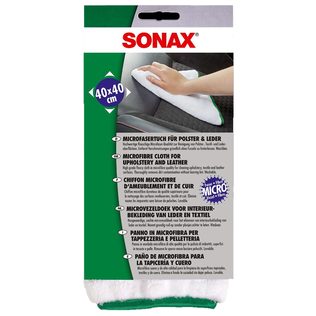 SONAX Microfibre Cloth for Upholstery & Leather