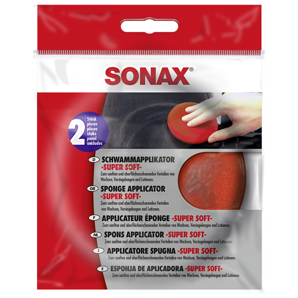 SONAX Sponge Applicator - Super Soft - 2pcs Round
