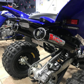 Big Gun 15-23 Yamaha RAPTOR 700 EVO R Series Dual Full System Exhaust - 0