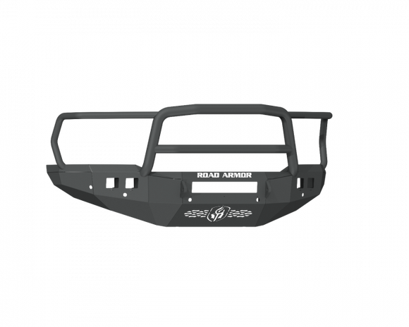 Road Armor 19-20 Ram 2500 Stealth Wide Fender Flare Front Bumper w/Lonestar Guard - Tex Blk