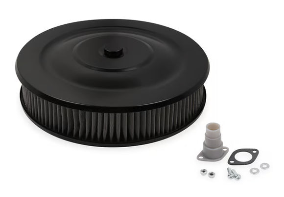 Mr. Gasket Easy Flow Air Cleaner - Flat Black Powder Coated