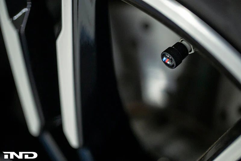 BMW M Logo Valve Stem Cap Set - Black