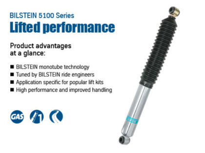 Bilstein 5100 Series 2015-2016 Ford F-150 XL/XLT V6 3.5L Rear 46mm Monotube Shock Absorber - 0