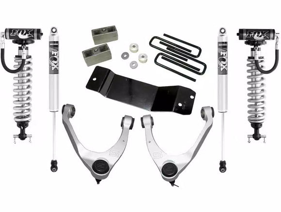 Superlift 07-16 Chevy Silv 4WD 3.5in Lift Kit w/ Steel Cntrl Arms Fox Front Coilover &amp; 2.0 Rear