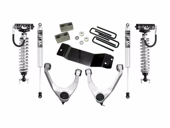 Superlift 14-19 Chevy Silv 4WD 3.5in Lift Kit w/ Alum Cntrl Arms Fox Front Coilover &amp; 2.0 Rear