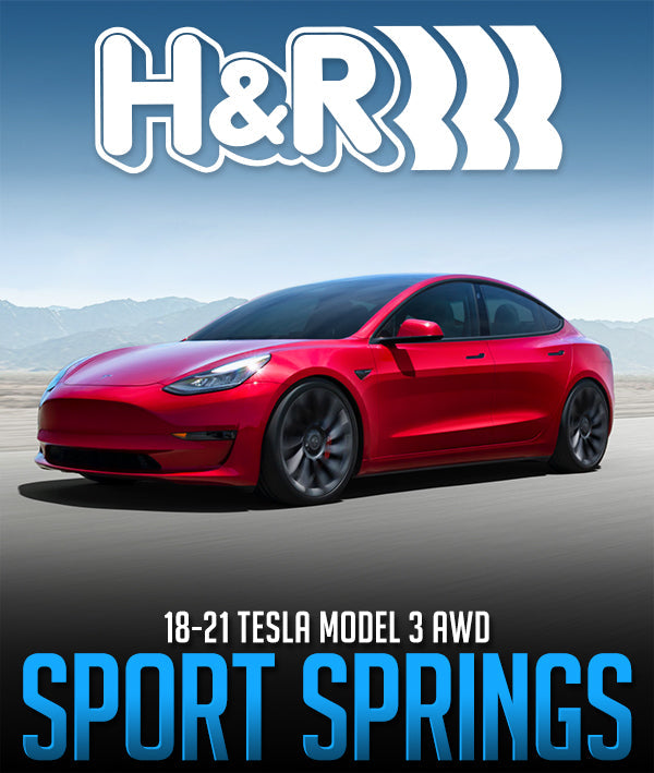 H&R SPORT SPRINGS: 2018–2025 TESLA MODEL 3 AWD - 0