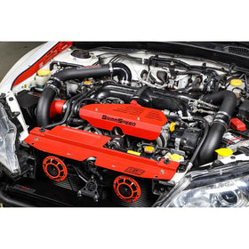 Grimmspeed Front Mount Intercooler Kit Inc. Black Piping For Subaru 08-14 WRX - 0