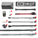 XK Glow Flex Strips 2 Million Color XKGLOW LED Accent Light Marine/Boat Kit 6x36In Strips + 6x 10In-1
