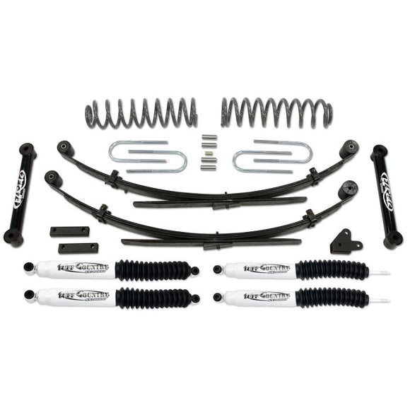 Tuff Country 87-01 Jeep Cherokee 4x4 3.5in Lift Kit with Rear Leaf Springs (No Shocks)
