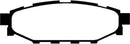 EBC 12+ Subaru BRZ 2.0 (solid rear rotors) Greenstuff Rear Brake Pads-2
