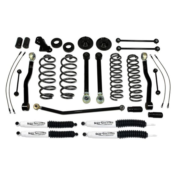 Tuff Country 07-18 Jeep Wrangler JK (4 door Only) 4in Lift Kit EZ-Flex (SX8000 Shocks)