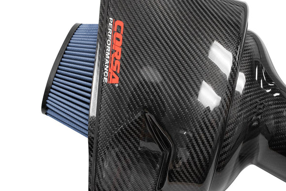 Corsa 2015-2019 Chevrolet Corvette C7 Z06 Carbon Fiber Air Intake with MaxFlow 5 Oiled Filter