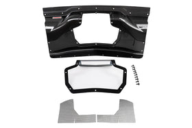 Corsa 2020+ Chevrolet Corvette C8/Z06 Carbon Fiber Air Intake Trunk Panel with Polycarbonate - 0
