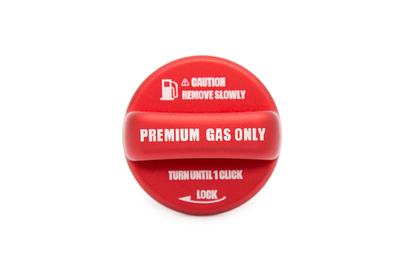 OLM Anodized Red Fuel Cap Cover - 15 WRX STI 13 FT86 13 Crosstrek 14 Forester 12 Impreza