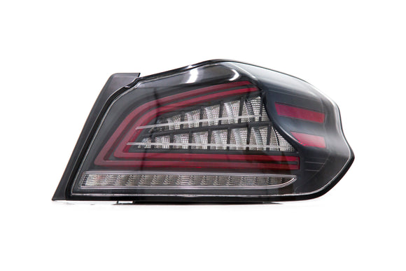 OLM Spec CR Tail Lights (Clear Lens Black Base) - 2015-2021 Subaru WRX STI