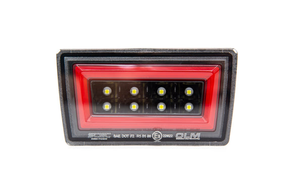 OLM NB R F1 Rear Brake Light (Clear Lens Gloss Black Base Red Bar) - 15 WRX STI