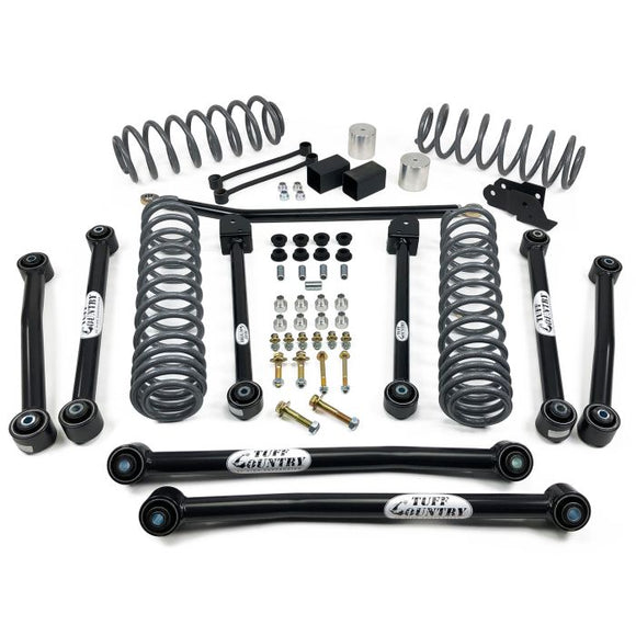 Tuff Country 18-23 Jeep Wrangler JLU (4 door Models Only) 4in Lift Kit EZ-Flex (SX8000 Shocks)