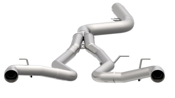 Kooks 3-1/2" x 3" SS Muffler Delete Cat-Back with Polished Tips. 2020 Toyota Supra.