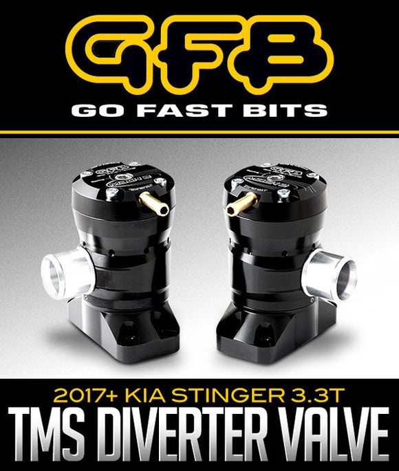 GO FAST BITS MACH 2 TMS DIVERTER VALVES: 2017+ KIA STINGER 3.3T